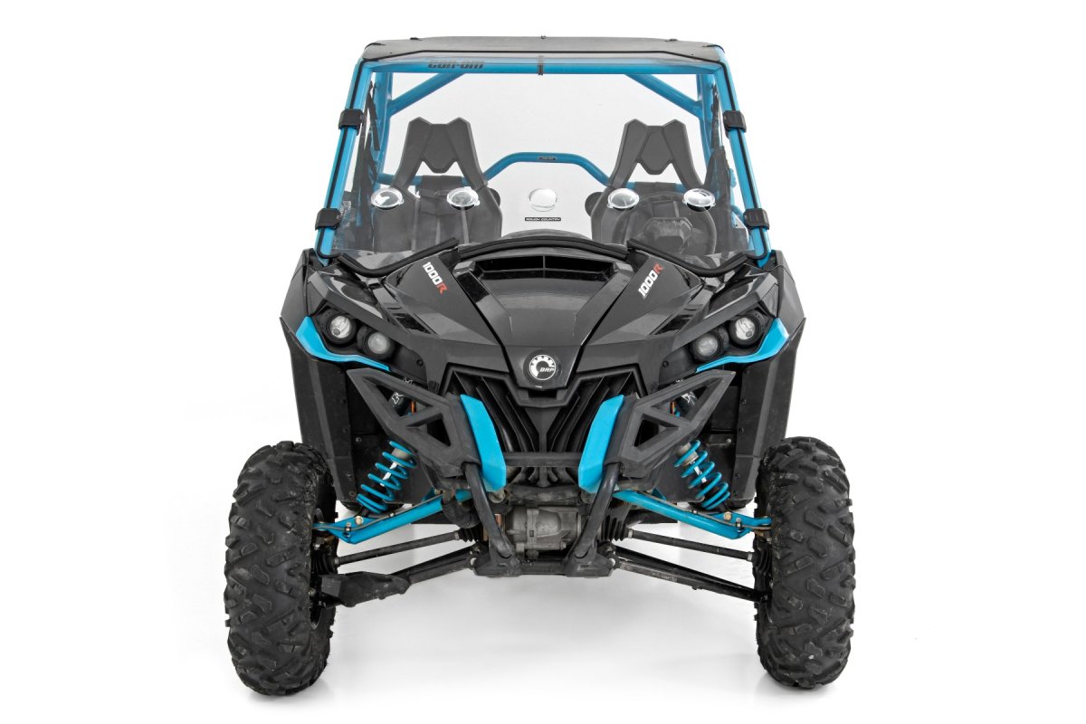 Can-Am Maverick Max 1000R Vented Full Windshield - Rough Country - Scratch Resistant - '14-'15